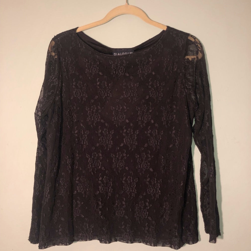 Boatneck Lace Top